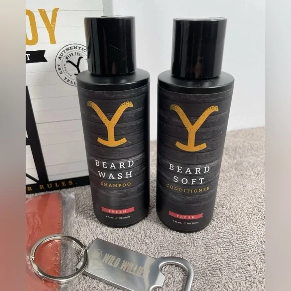 NWT Yellowstone Collection The Cowboy Beard Gift Set - Picture 6 of 6